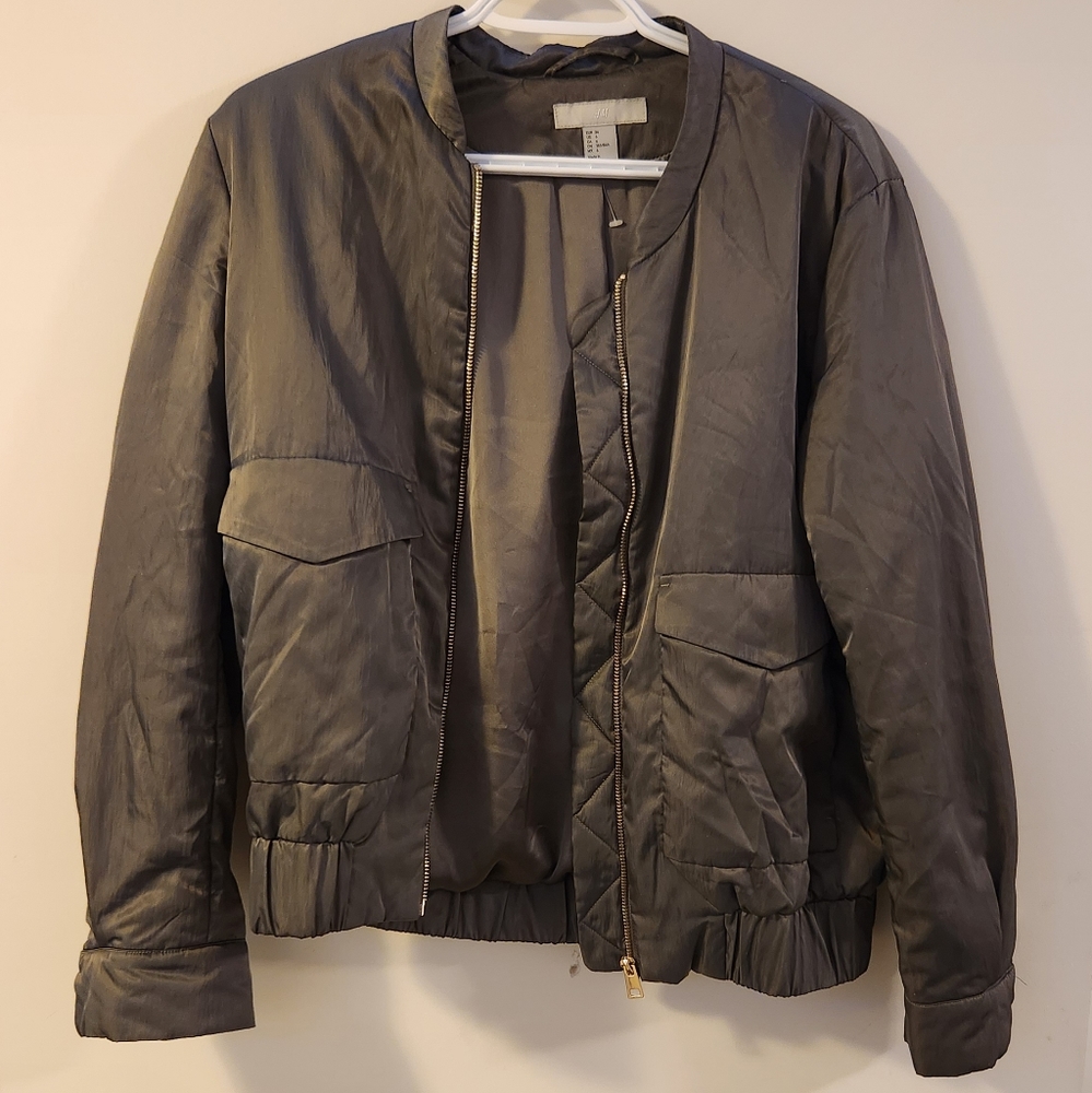 H&M Green Bomber Jacket